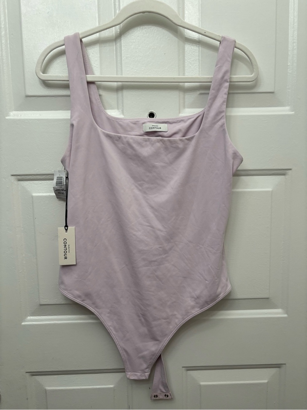Babaton Lavender Squareneck Contour Bodysuit
